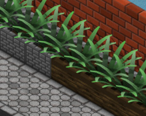 New plant pots with a variant